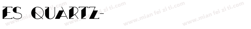 es quartz字体转换